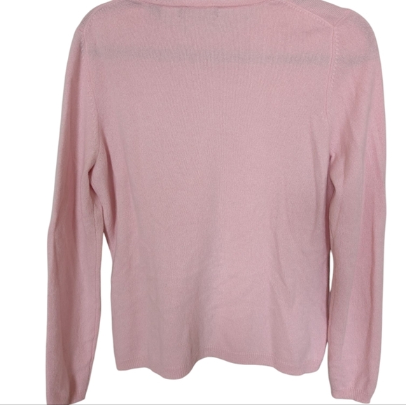 Valerie Stevens Pink Cashmere Sweater sz M - Picture 2 of 4